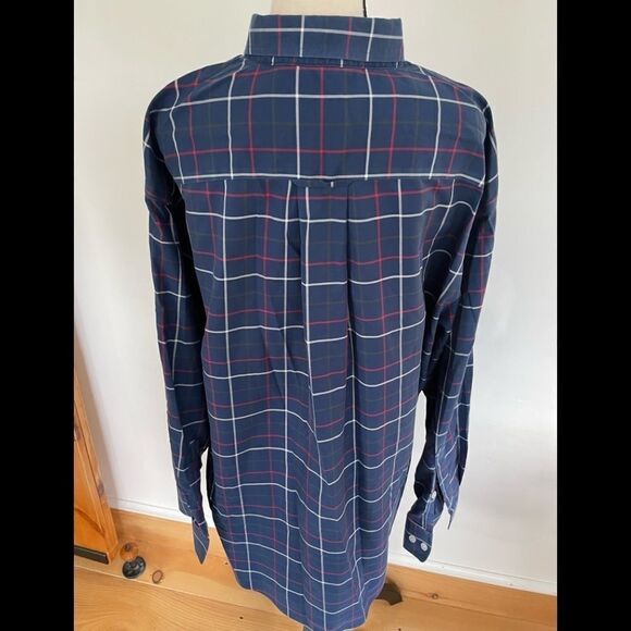 Orvis blue plaid 100% cotton button down shirt, size XL - Picture 4 of 7